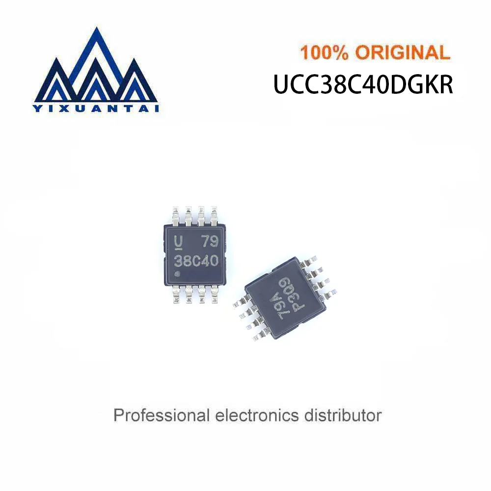 

10pcs/Lot UCC38C40DGKR UCC38C40DGKRG4 UCC38C40DGK Marking 38C40【IC REG CTRLR MULT TOP 8VSSOP】New