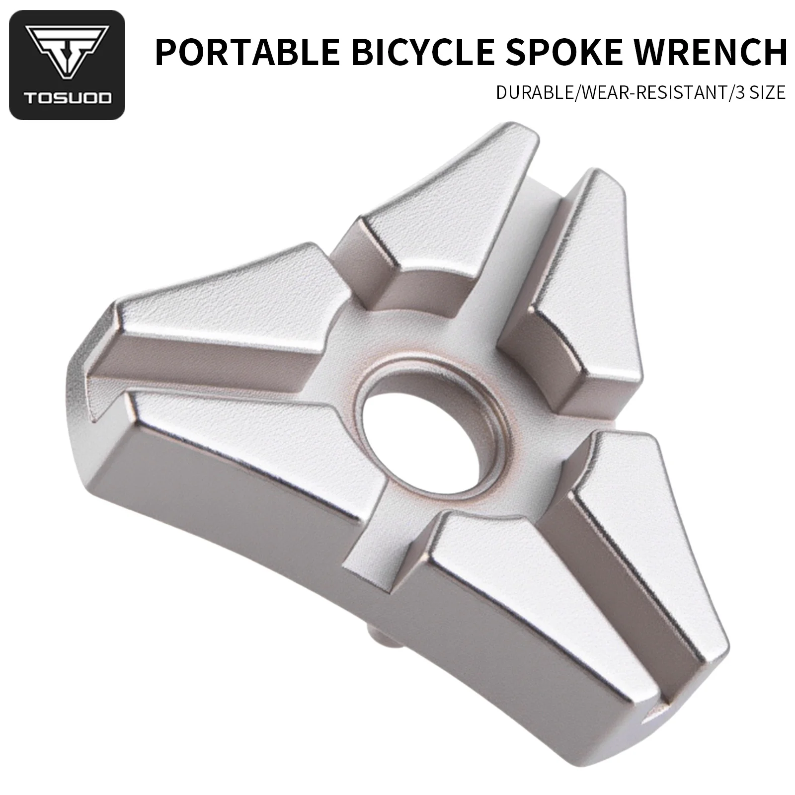 Llave de radios triangular TOSUOD de 6 puntas, herramienta de reparación de bicicletas, herramienta para radios, llave de ajuste de alambres para bicicletas de montaña, accesorios para bicicletas