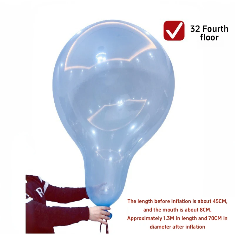 32 Inch Long Neck Balloon Extra Large Four Sided Long Balloon Birthday Wedding Background Decor Children's Outdoor Balloon Toy - view 2