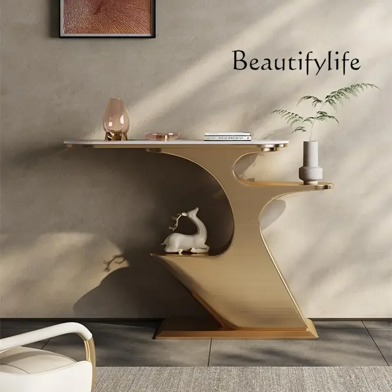X36 Italian Stainless Steel Xuanguantai Villa Strip Case Household Entry Advanced End View Platform