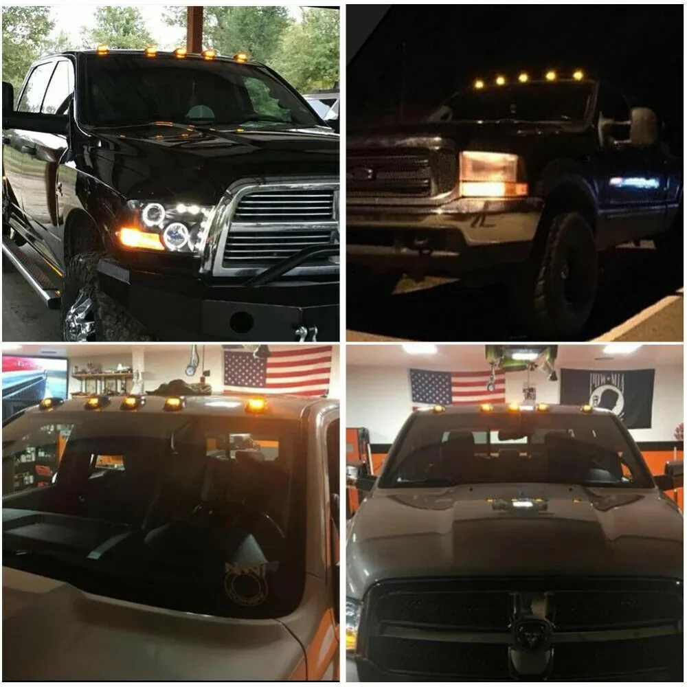 GMC/Chevy C1500 - 3500, 5 캡 마커 루프 라이트 스모크 - 가시성 및 스타일 향상