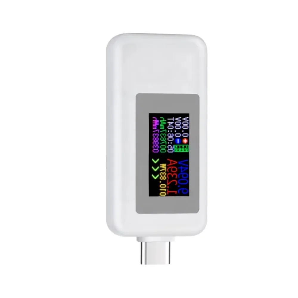 نوع C اختبار ثنائي الاتجاه شاشة ملونة USB فاحص التيار والجهد الكهربائي USB-C اختبار ثنائي الاتجاه KWS-1902C #6
