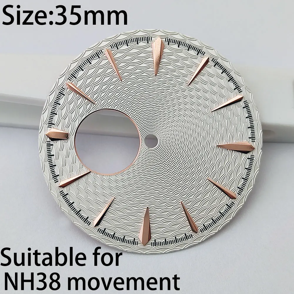قرص 35 ملم NH38 قرص ساعة عصرية مع مجموعة متنوعة من الألوان قرص NH38 مناسب للساعة لحركة NH38 للرجال