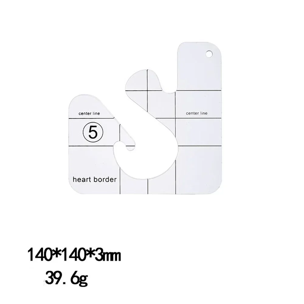 Quilting Tools Patchwork Ruler Templates Set DIY Apparel Sewing Supplies Stencil Styling Tool Acrylic Craft Handmade