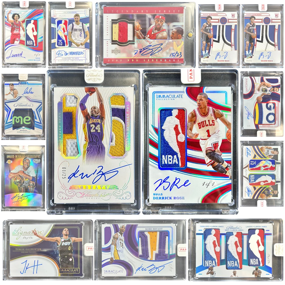 

PANINI баскетбол Фирменная коллекция патчей карточные кирпичи DIY домашний Коби Брайант Джеймс Карри Макдойн Деррик Роуз Банчеро подарки