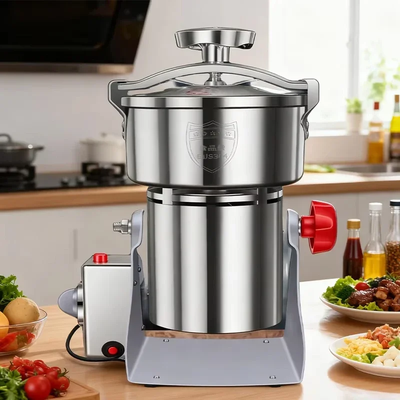 [Hot Sale] New Multifunctional Grinder Small Household Grain Mill Superfine Powder Machine Commercial StainlessSteel Grinder Hom