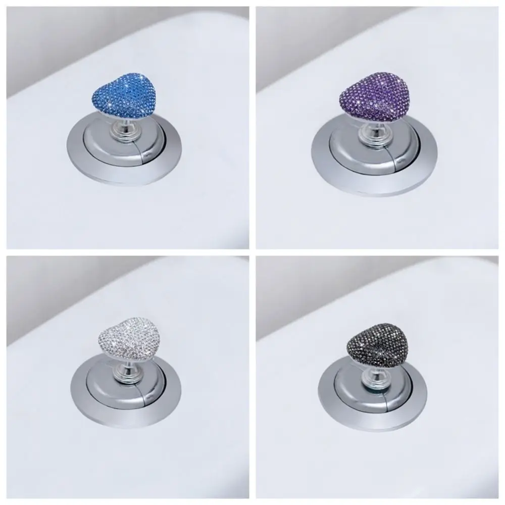 Plastic Toilet Press Assist Multiple Colors Small and Cute Heart Shaped Toilet Button Protecting Long Manicures Durable