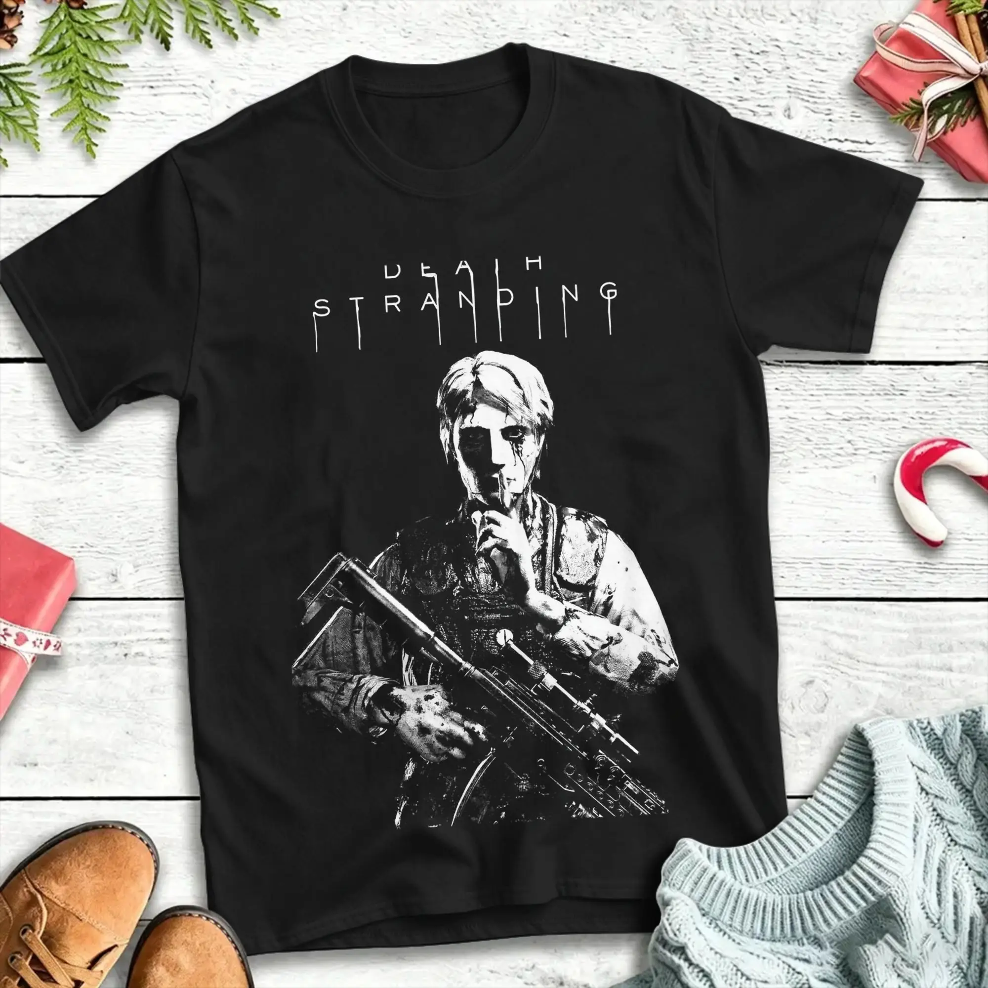 Camisetas masculinas e femininas do jogo Death Stranding, roupas de algodão, camiseta de manga curta com gola redonda, camiseta plus size