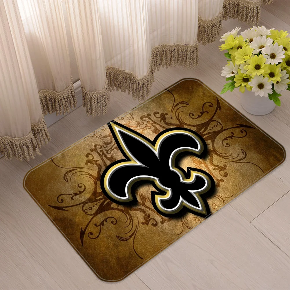 Floor Mat for Kitchen Carpet for Home Entrance New OrleanS SaintS Living Room Mat Outdoor Doormat Entrance Door Custom Cute Rug