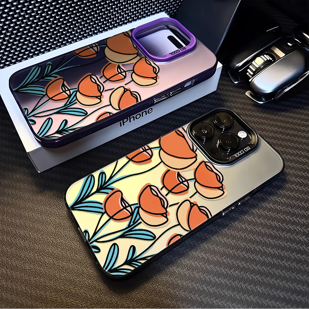 Oranje Tulp Bloem Kunst Pracht - Phone Cases Aesthetic recensie en prijs