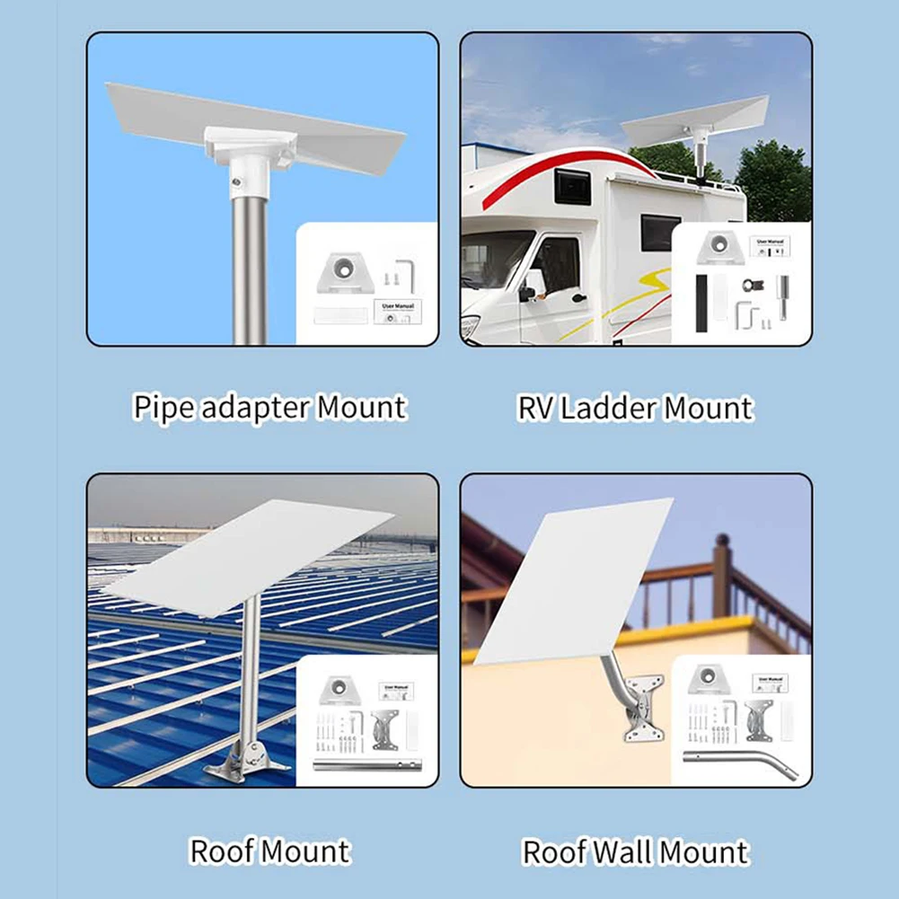 Do montażu na dachu StarLink Gen 3 RV Drabina Wspornik bagażnika dachowego Łańcuchowy Adapter dachowy satelitarny Do zestawu montażowego bagażnika