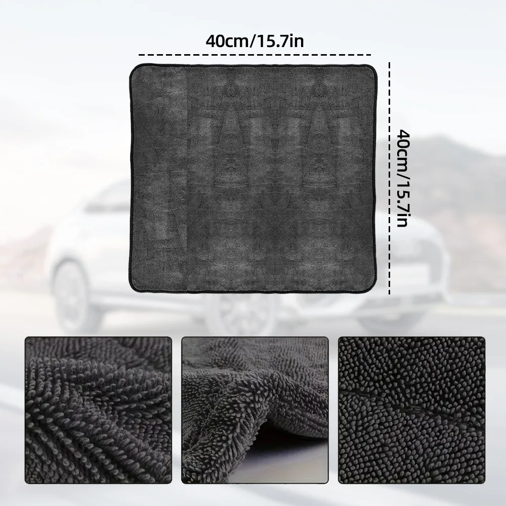 40*40*60cm 600GSM Microfiber Car Wash Drying Towel Lint Streak Free Auto Cleaning Cloth Soft Absorbent Microfiber Car Towel
