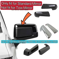 For 2019-2022 Chevy Silverado 1500 2020 Chevy Silverado/GMC Sierra 2500/3500 With Small Non-towing Mirror Rearview Mirror Cover