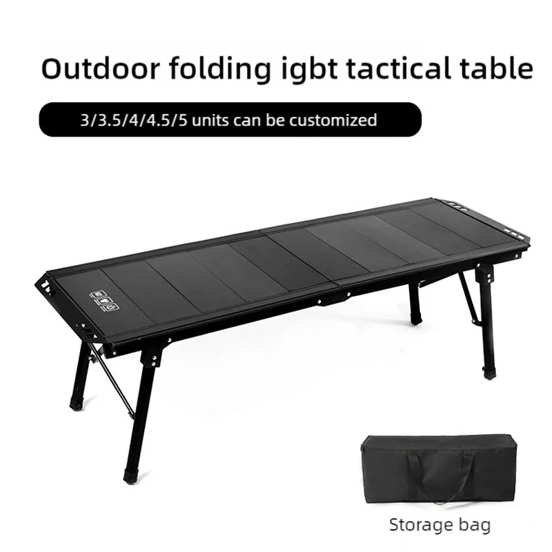 야외용 5단 접이식 IGT 리프팅 전술 테이블 캠핑 테이블 차 테이블 전술용 경량 알루미늄 합금 접이식 의자