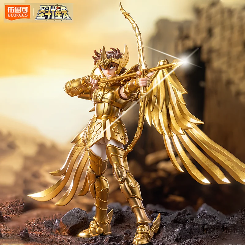 

Original BLOKEES Saint Seiya Action Figure Aiolos Tenma Pegasus Beyond Version Toy Assembly Model Kit Figure Model Doll Kids
