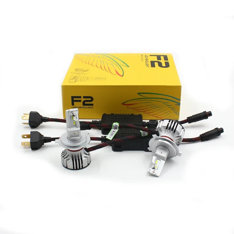 F2 12v 12000lm H11 9005 HB3 9006 9004 led kit led headlight 6000k bulb white cars fog light h11 headlamp