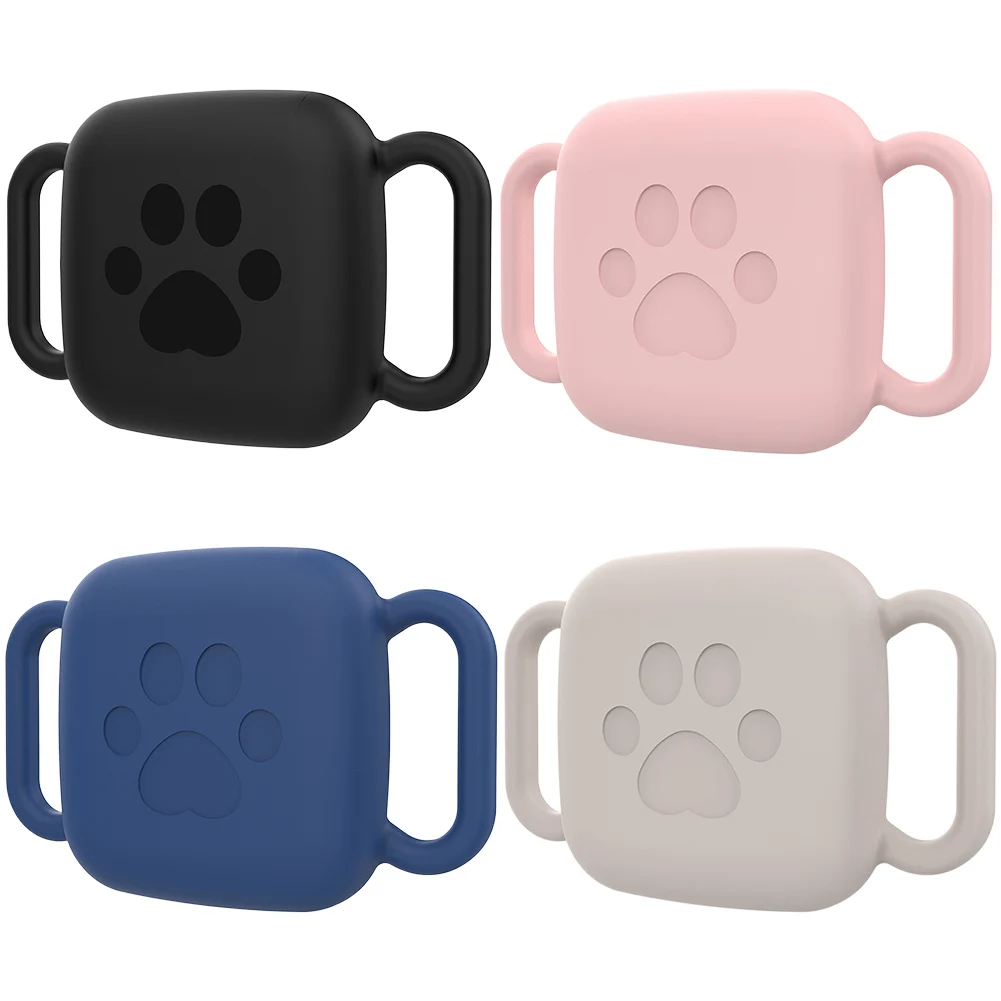 2 PCS Silicone Case for Tile Mate 2022 2024 Holder Case Anti-Scratch Finder Tag Cover Soft Flexible Cover for Pet Dog Cat Collar