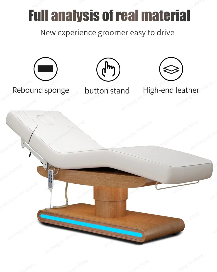 XingSheng Elektrische Hebe Gesichts Schönheit Bett Wimpern Betten Schönheit Salon Stuhl Massage Tisch Verstellbare Möbel Sofa Bett Stühle – Detail 5