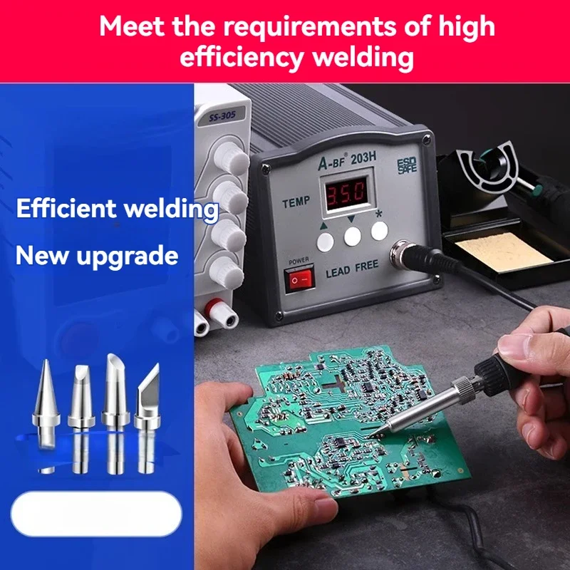 

New 90w High Frequency Soldering Table Electric Soldering Iron Constant Temperature Industrial Maintenance Welding Tool Set