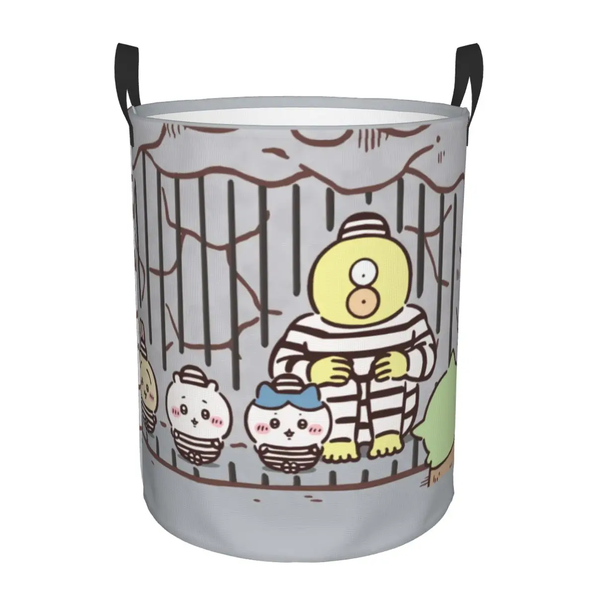 Custom Cute Cartoon Chiikawa Anime Laundry Hamper Large Storage Basket Popular Manga Girls Boys Toy Organizer