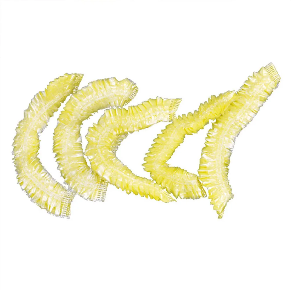 

400Pcs Disposable Shower Cap Waterproof Bath Caps for Women Daily Use Hair Protection Beauty Salon Home White Yellow Pink Blue