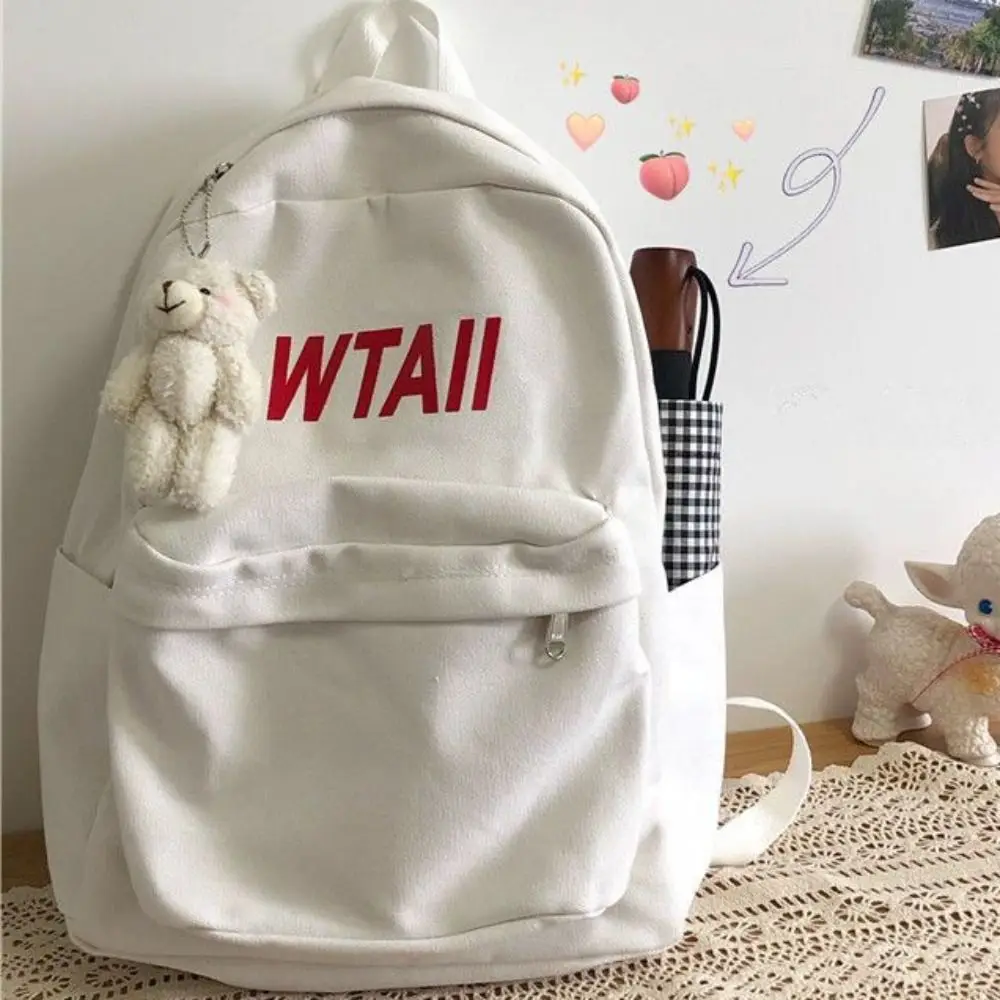 Cute Female Backpack Simplicity Large Capacity Student Shoulder School Bag Lightweight Korean Style Travel Rucksack Bagpack