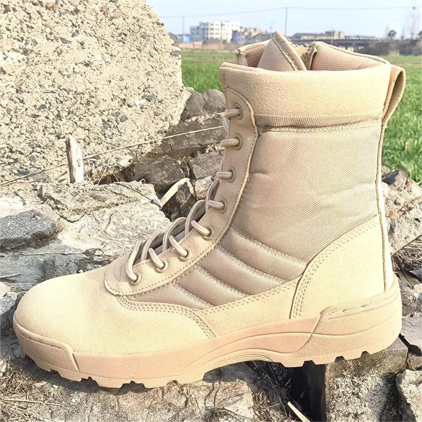 Tactical Boots Men  Special Force Desert Combat Boots Outdoor Comfortable Mountaineering Hiking  Ankle Shoes Work Safty Shoes