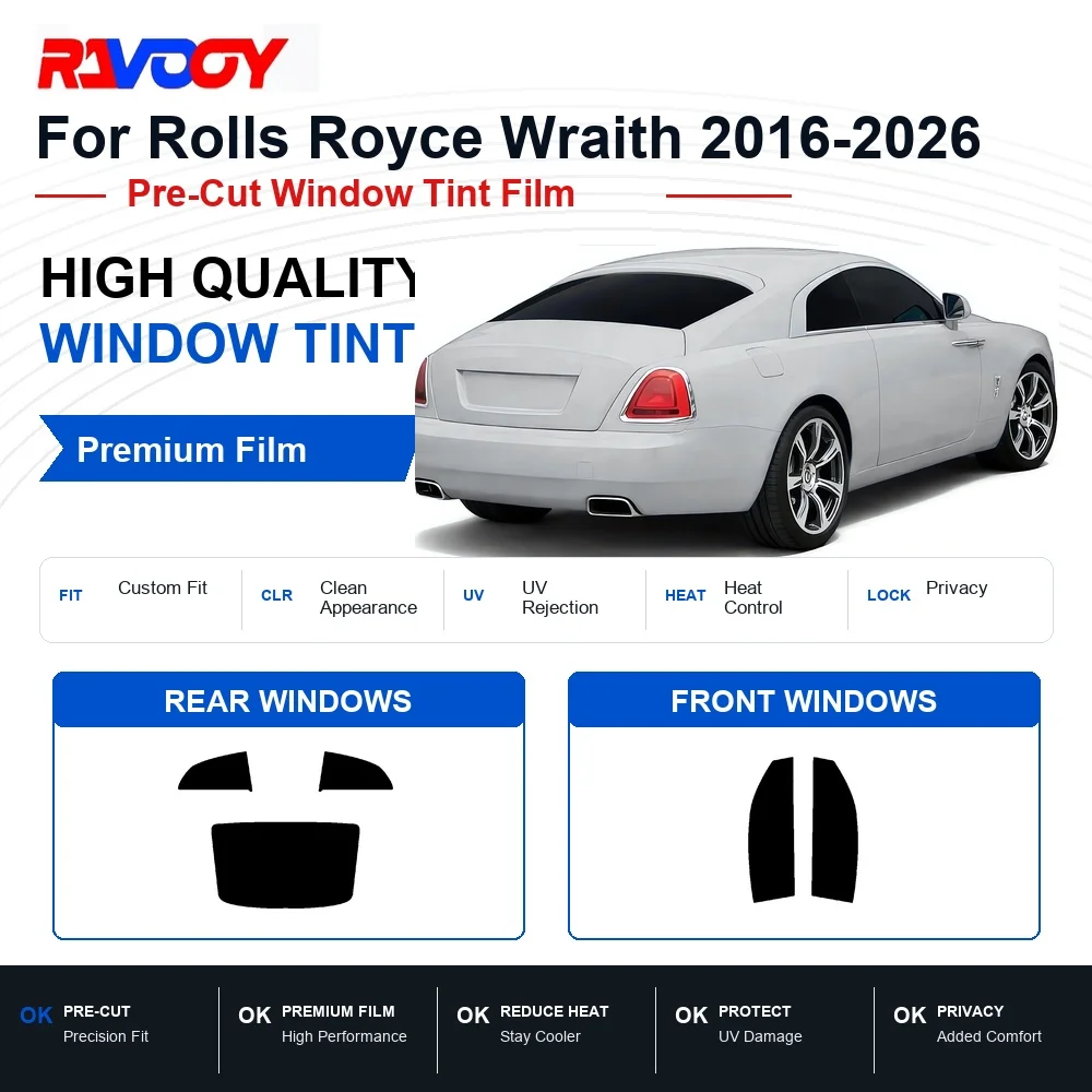 pelicula-premium-pre-cortada-para-janelas-do-rolls-royce-wraith-2016-2026-janelas-dianteiras-e-traseiras-protecao-uv-e-rejeicao-de-calor-pelicula-de-privacidade