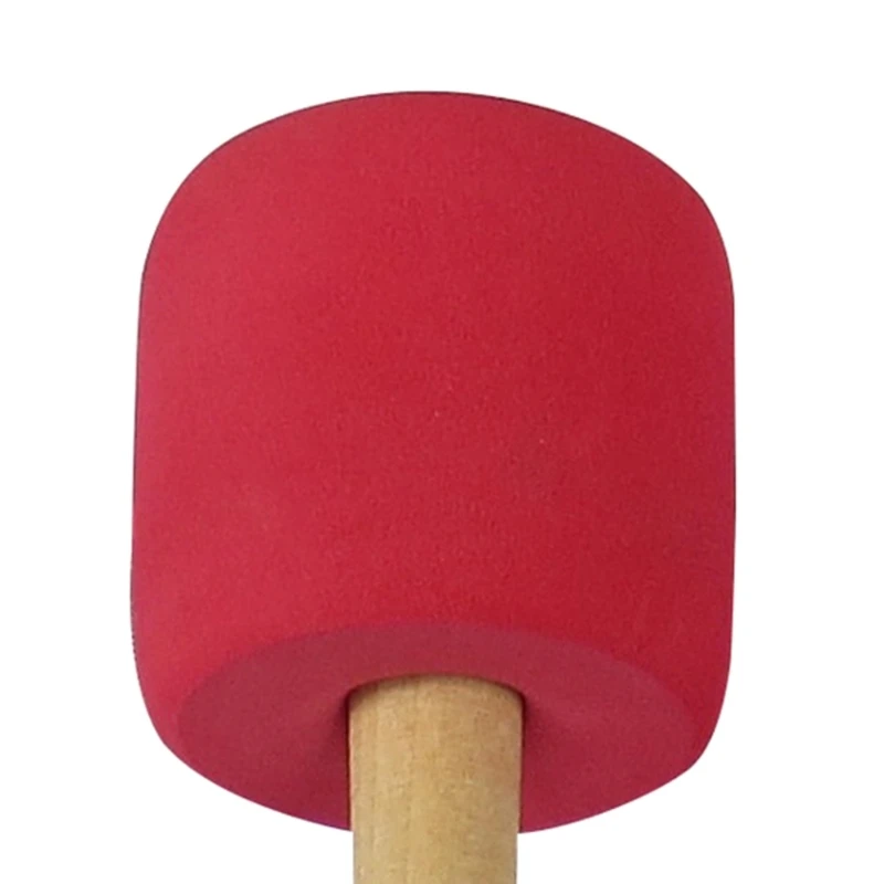 F1FD Drum Mallet Percussions Drumstick Foams Head & Handles Drum for Percussions Instrument Band Accessory