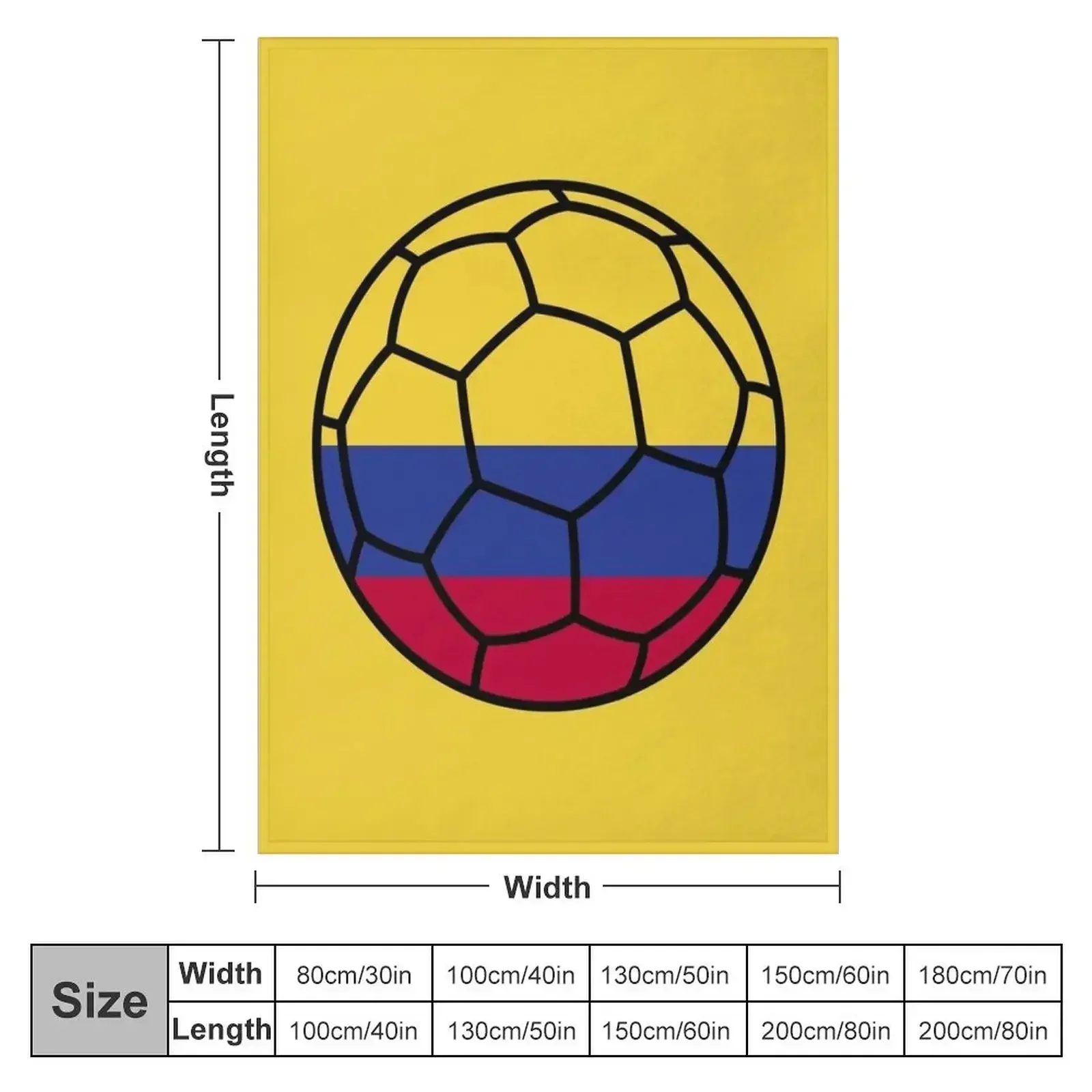 Colombian Football Throw Blanket Beautifuls bed plaid Blankets Sofas Of Decoration Bed Blankets