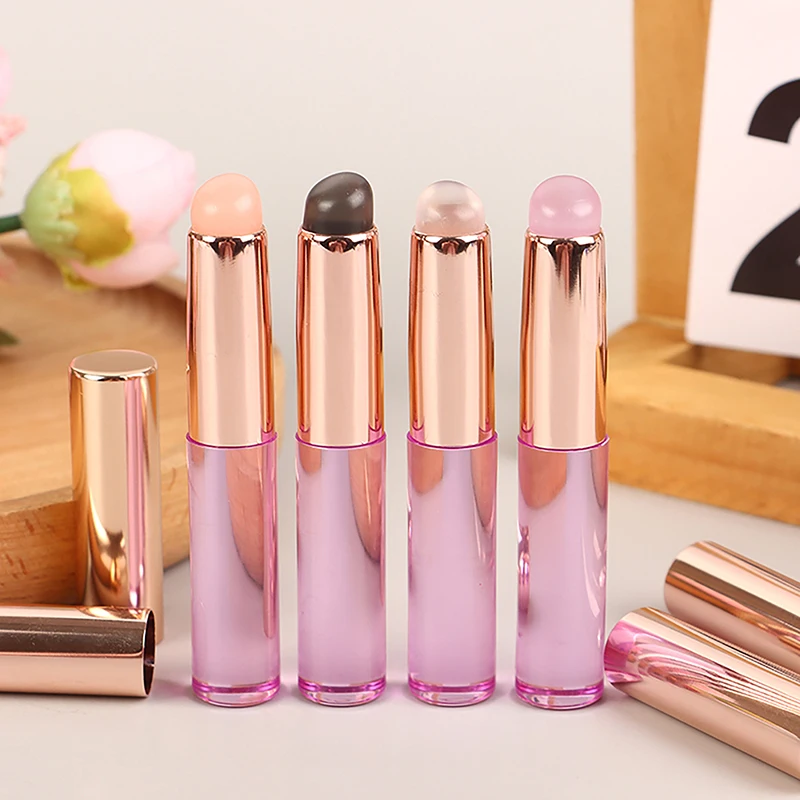 Silikon Lippen bürste abgewinkelt Concealer Make-up Pinsel Werkzeug tragbarer runder Kopf wie Fingers pitzen q weiche Lippenstift Pinsel Concealer Pinsel