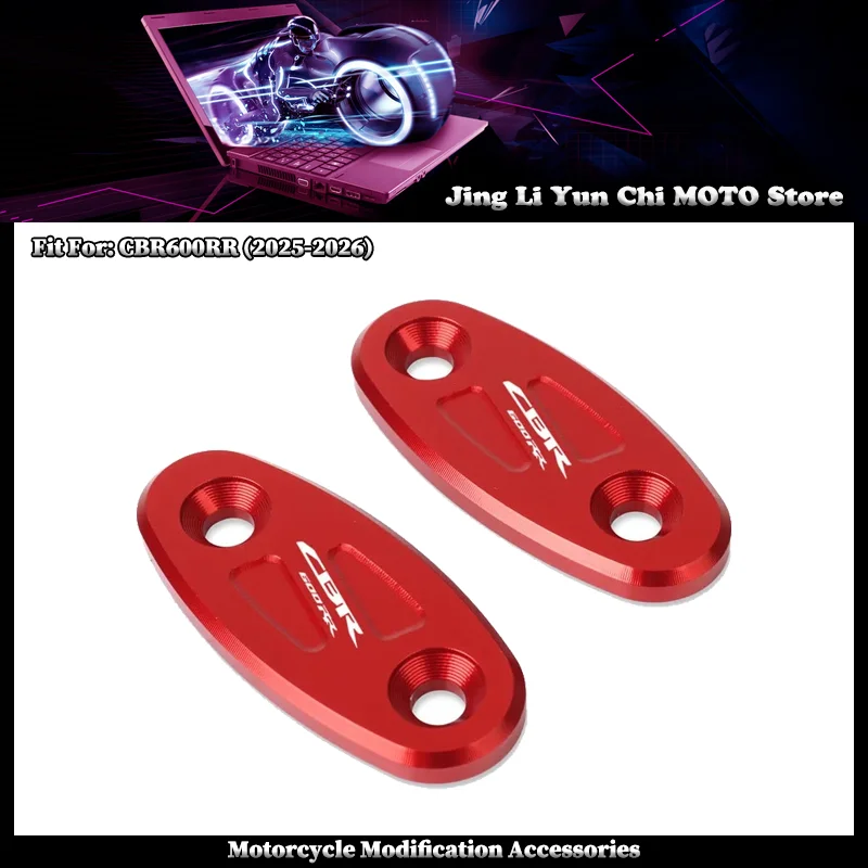 

Fit For HONDA CBR600RR CBR600 RR CBR600rr 2025-2026 Motorcycle Rear View Rearview Mirror Block Off Base Plates Cover Decorative