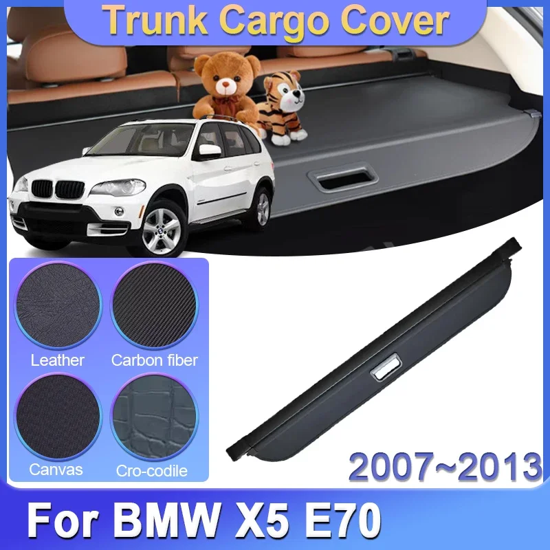 

Car Trunk Cargo Cover For BMW X5 E70 2008 2009 2010 2011 2012 2013 Rear Rack Luxury Luggage Cover Partition Car Auto Accessories