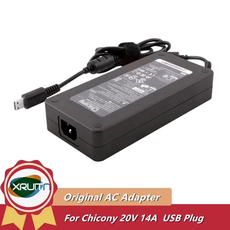 

Original OEM Chicony 20V 14A 280W AC Power Supply Adapter For MSI GF76 Raider 10UH GE66 GP66 Laptop Charger A18-280P1A A280A005P