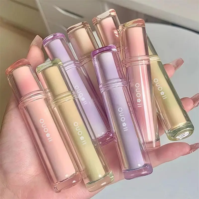 Lip Glaze Non-stick Cup Ice Tea Lipgloss Female Makeup Red Lip Tint Mirror Water 8 Color Liquid Lipstick Cosmetics Soft Mist