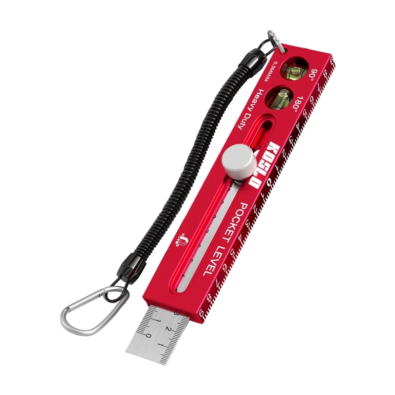 Angled Gauge Aluminium Multiple Angled Marking Adjustable T Square Ruler Portable Level With Bubble Woodworking Tool