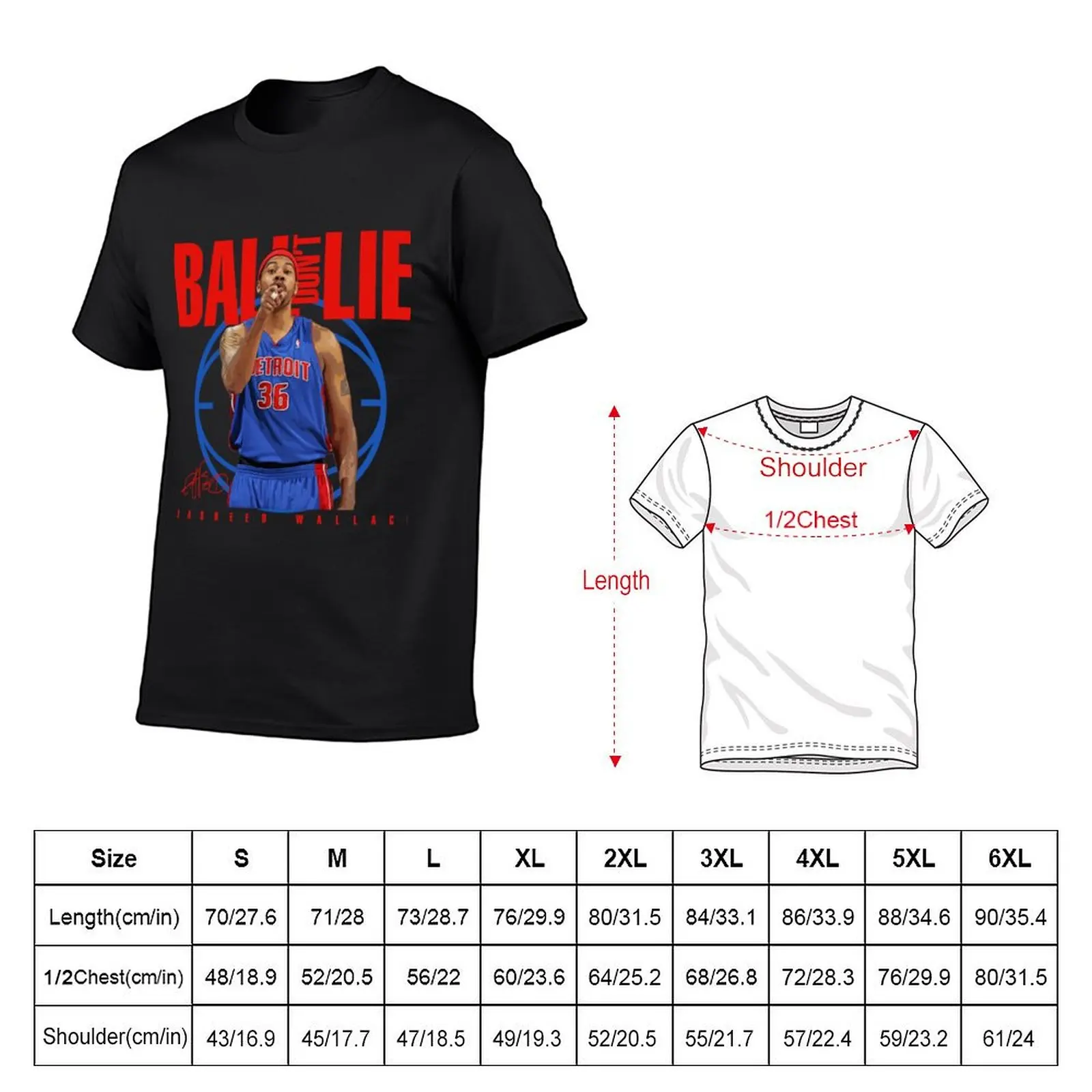 Rasheed Wallace T-Shirt anime figures boys whites custom shirt mens funny t shirts