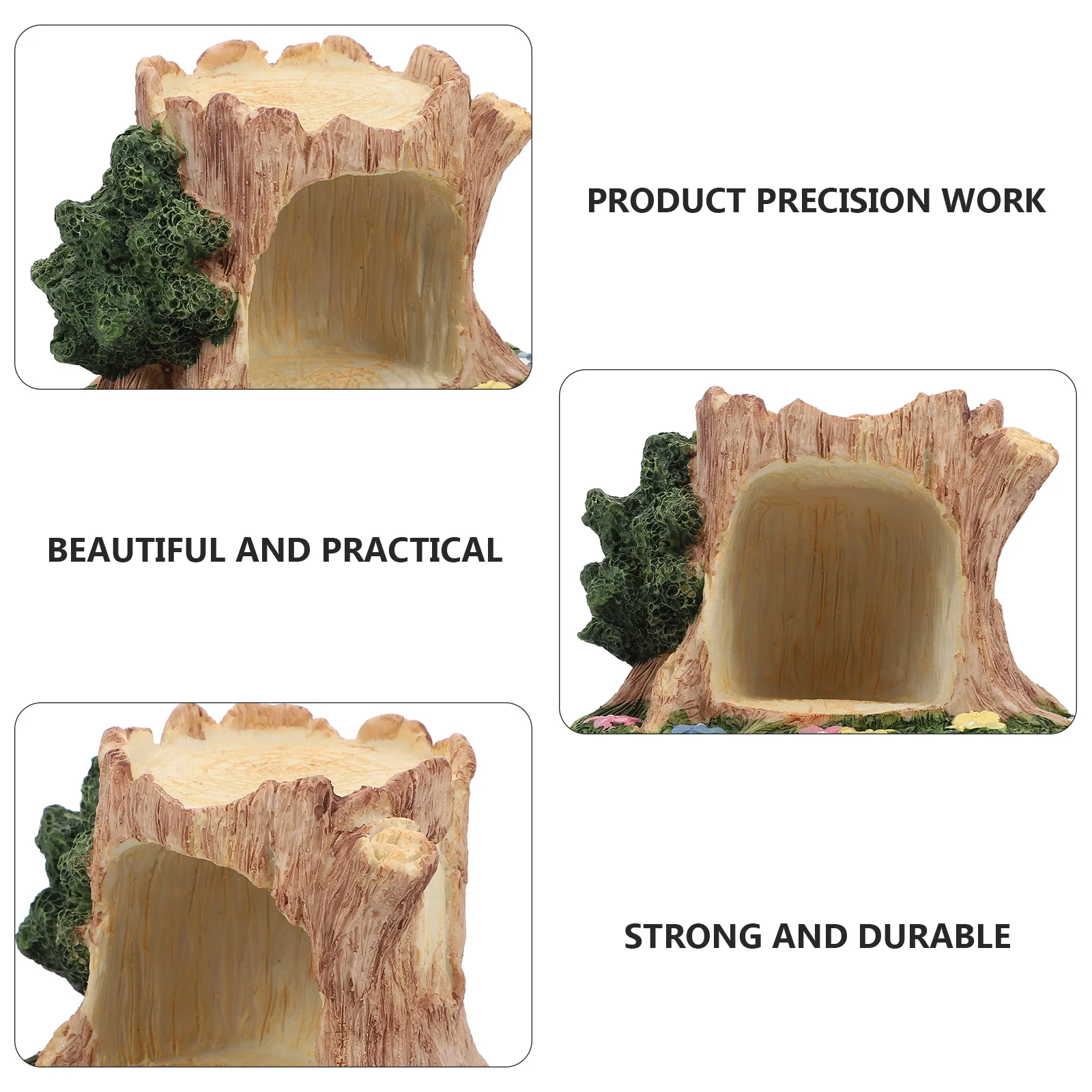 

Premium Resin Tree Hole Design Micro Landscape Decoration Stylish Small Ornament for Outdoor Indoor Garden Scene Setup Accessory