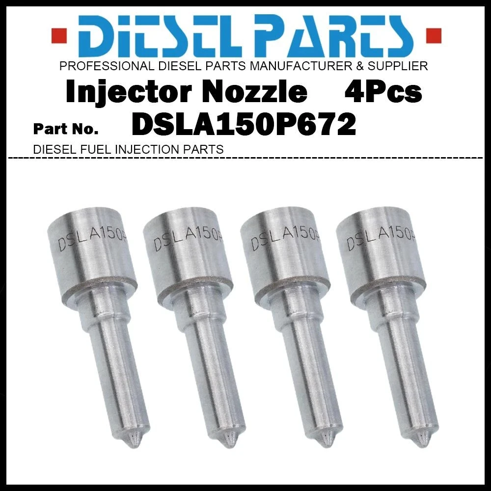 4Pcs Diesel Fuel Injector Nozzle DSLA150P672 for VW Golf 4 Polo Caddy 1.9SDI 028130203F