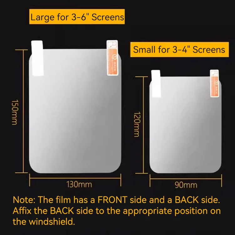 Car HUD Head-Up Display Reflective Projection Film, High-Definition Anti-Glare Glass Windshield Film, Ghost-Free