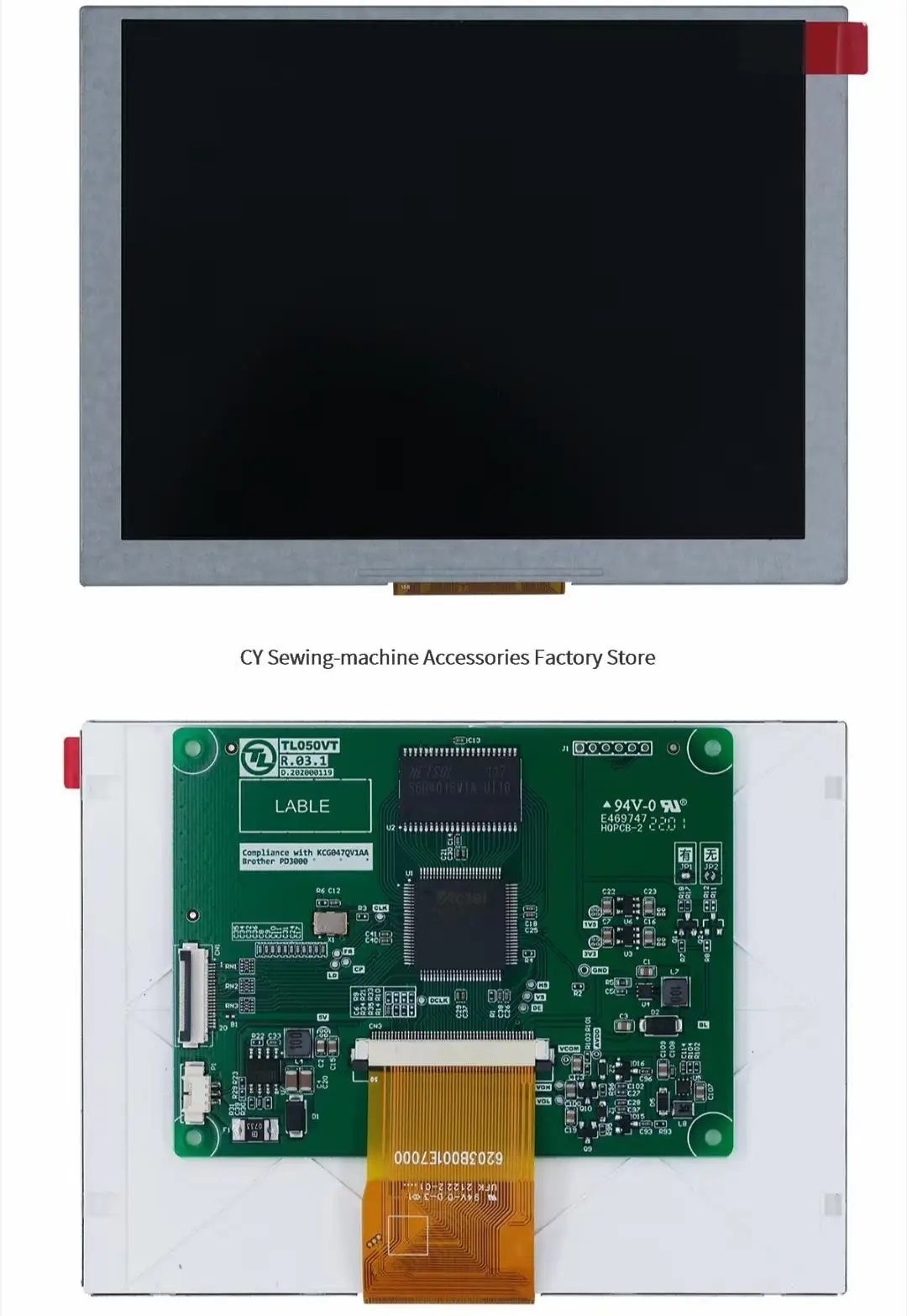 New LCD Screen Operation Panel Board LCD PD3000 TL050VT KCG047QV1AA-A21 for Brother 311G 326G 342G Operation Panel LCD Screen