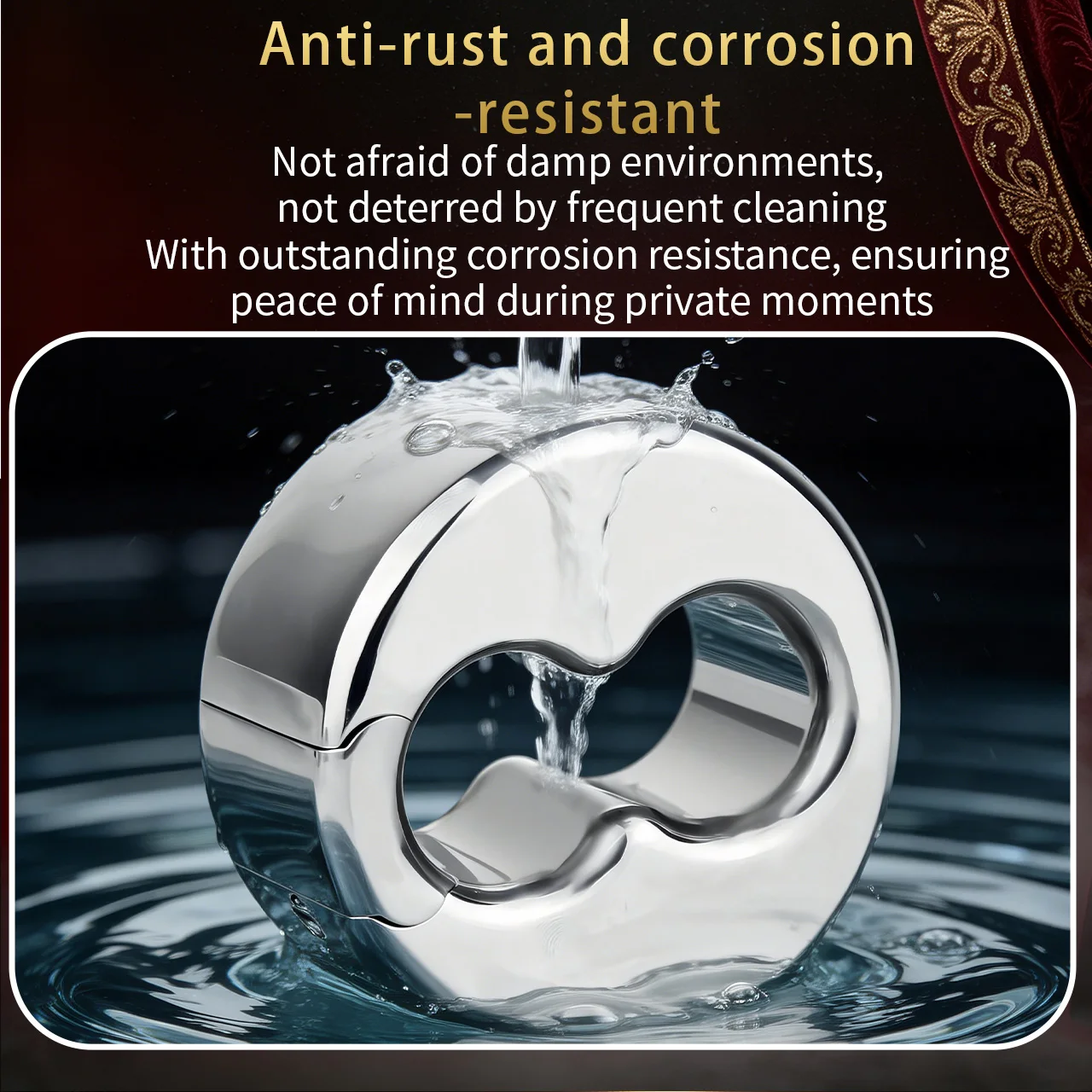 QKKQ Stainless Steel Testicle Stretcher Rings Dick Bondage Penis Ring Cock Restraint Cock Weighted Exercise Men Intimate Games view 5