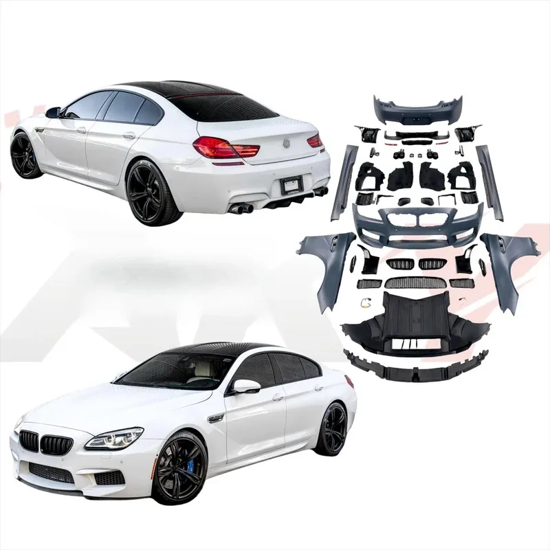 

Bodykit for 6series F06 2011-2018 Upgrade to M6 Style with Front & Rear Bumpers Side Skirts Grille Fenders 1:1 Fitment