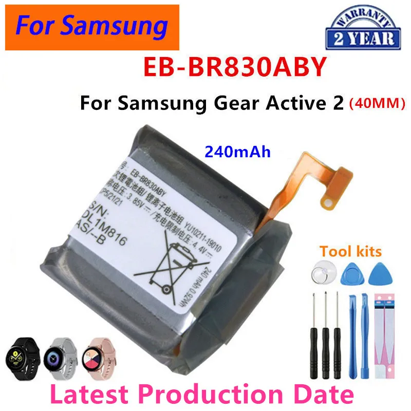 

Brand New EB-BR830ABY 240mAh New Battery For Samsung Gear Active 2 R830 SM-R835 SM-R830 Batteries+Tools