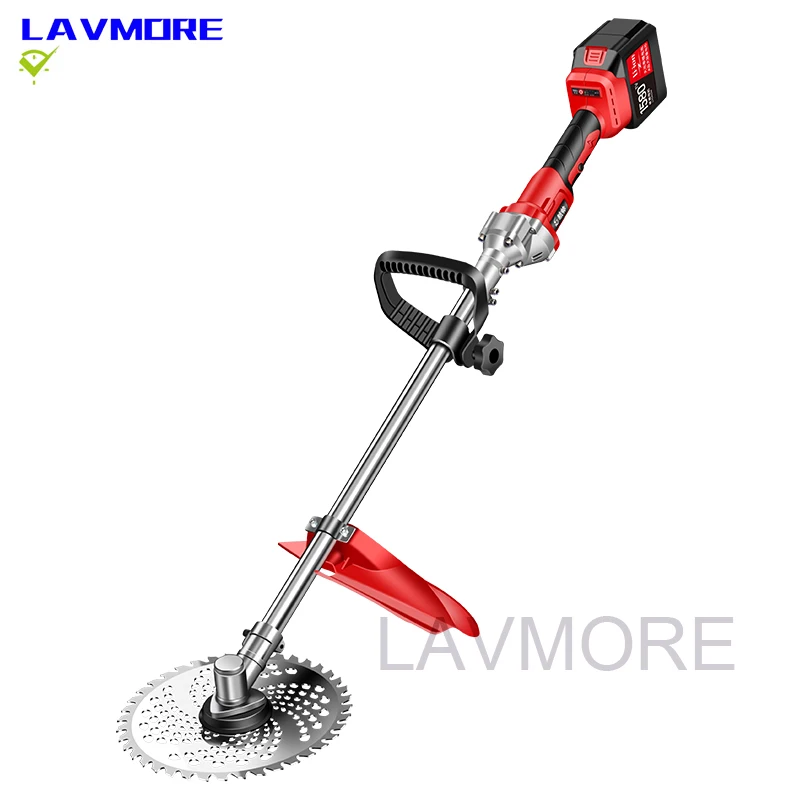 8 Inch Brushless Electric Grass Trimmer Cordless Lawn Mower Grass Line Hedge Trimmer Adjustable Handheld Garden Pruning