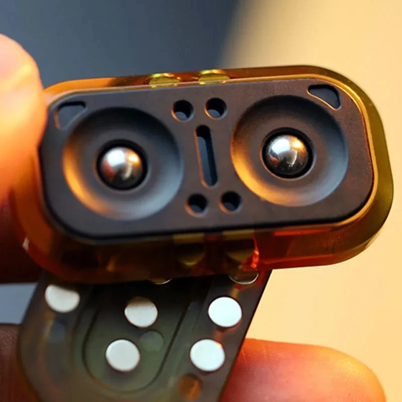 Gao Studio PC sowa obraca Push Fidget suwak magnetyczny Haptic suwak EDC zabawki typu Fidget ADHD narzędzie do niepokoju w biurze odprężenie