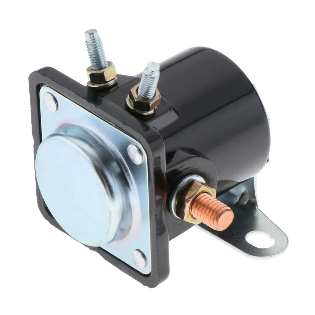 funtasica Black 12V STARTER SOLENOID RELAY SW-3 for Ford Jeep Lincoln