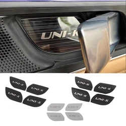 For Changan UNI-K UNIK 2021 2022 2023 Stainless carbon Car Inner Door Handle Sticker Panel Decoration Cover Protection Trim