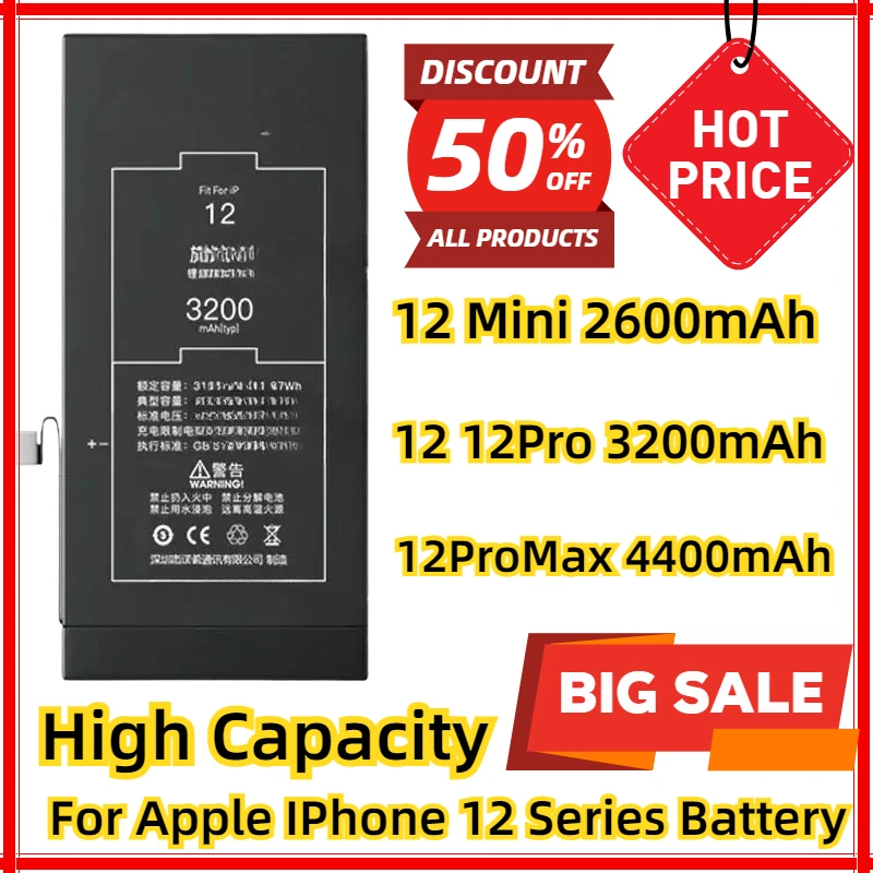 For Apple IPhone 12 Series High Capacity Battery