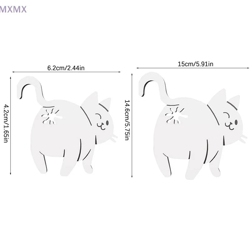مضحك القط بعقب الخبز كليب ثلاثية الأبعاد حقيبة مطبوعة كليب حقيبة حامل الجدة أداة المطبخ لمحبي القط تخزين المواد الغذائية ديكور المنزل 1/2/3 قطعة #6